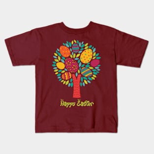 << Tree Easter - Happy Easter >> Kids T-Shirt